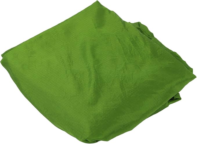 Portable Parachute Camping Hammock, Lightweight Outdoor Hammock with Aluminum Snap Hooks and Storage Bag, Compact Foldable Hammock for Hiking Travel Picnics (Grass Green)