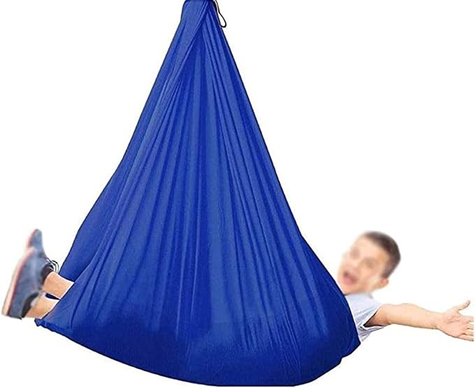 Indoor Swing, Therapy Swing Snuggle Cuddle Hammock With Special Needs For Kids And Adults Sensory Disorders, ADHD, Autism, Anxiety, Sensory Integration ( Color : Blue , Size : 150*280CM/59*110in )