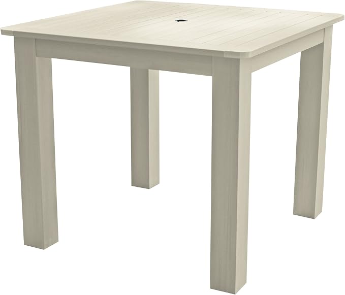 highwood 5-Piece Weatherly Square Counter Height Dining Set, 42 by 42-Inch, Whitewash (AD-CNW44-WAE)