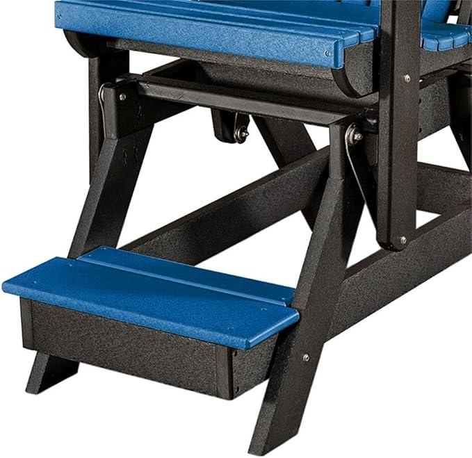 OS Home and Office 516BBK-K Double Balcony Height Glider with Center Table