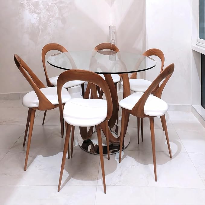 Dulles Glass 23 inch Round Glass Table Top - Tempered - 1/4" Thick Glass Surface, Safe Flat Polished, Multipurpose for Dining Table, Patio, Coffee and End Table