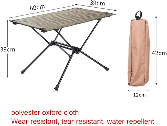 Folding Outdoor Dining Table, Rectangle Garden Table Tempered Glass Top with Parasol Hole Garden Lawn Backyard,A