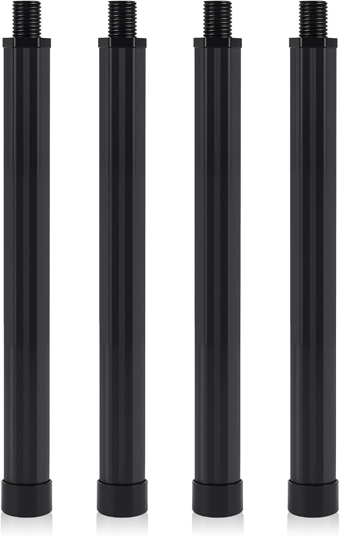 4 Pack Folding Camping Table Legs, 14" Aluminum Alloy Replacement Legs 26" & 30" Camping Tables, Black