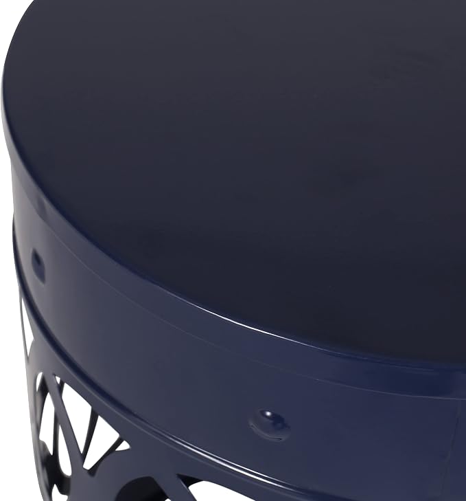 Christopher Knight Home Mellie Outdoor Side Tables - Navy Blue (Set of 2)