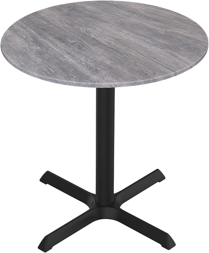 Holland Bar Stool Co. 30" Tall OD211 Indoor/Outdoor All-Season Table with 32" Diameter Greystone Top