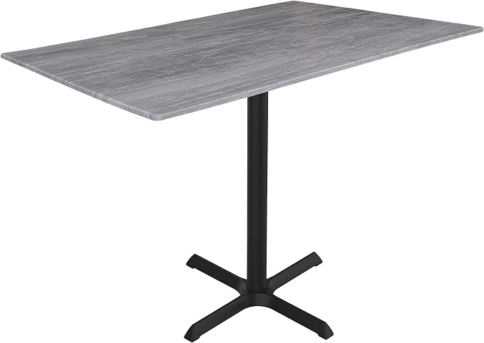 HBS 36" Tall OD211 Indoor/Outdoor All-Season Table with 32" x 48" Greystone Top