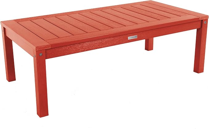 highwood AD-DSCT1-RED Adirondack Coffee Table, Rustic Red