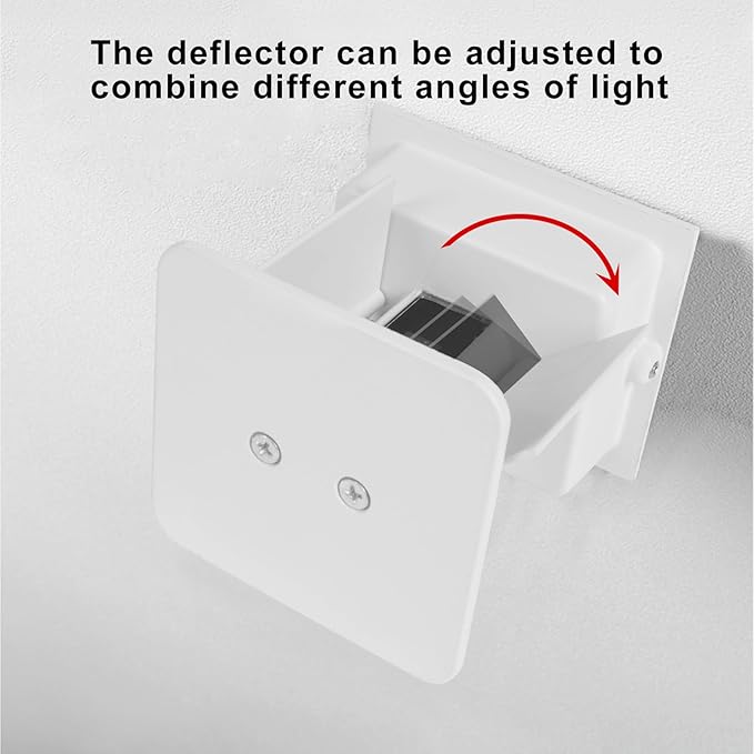 4 PCS LED 12W Outdoor Wall Lights Sconces Exterior/Interior Up and Down Lights IP65 Waterproof Modern Outdoor Lighting Fixtures Square Aluminum Exterior Wall Mount Light White 6500K Cold Lights