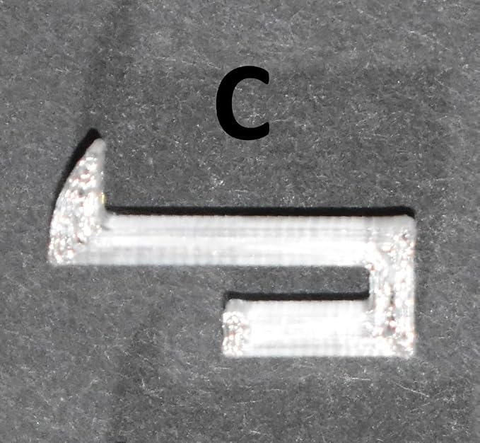 Cast Iron Patio Table Glass Retaining Clips Rim Spacer Replacement Parts for Outdoor Furniture Weather-Resistant Glass Protector Cushion Strips (Style C)