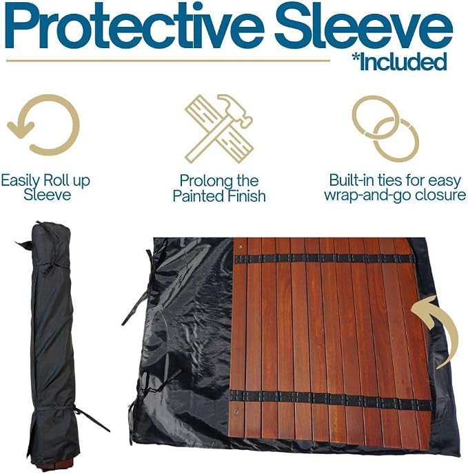 Formosa Covers Portable Wood Roll Up Table for Picnics, 2025 Update Stronger Staple Camping, Low Beach Table, Travel, Tailgate, Outdoor Events Carrying Bag Size 26" Lx26Wx16 H (Dark Teak Finish)