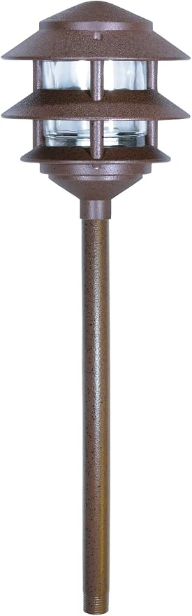 Nuvo 90/1279-12PK 12-Inch x 1/2-Inch Steel Durable Outdoor Landscape Pathway Light Mounting Post, Old Bronze
