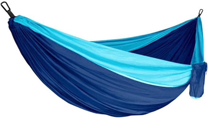 Camping Hammock, Portable Hammock for Outdoor Travel, Double Hammock with Tree Straps, Lightweight Hammock for Backyard Patio Beach Hiking Camping Gear
