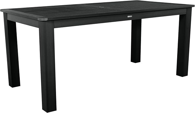 Highwood AD-CTB48-BKE Lehigh and Weatherly Rectangular Counter Height Dining Table, 42" X 84", Black