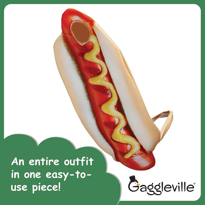 Gaggleville Hot Dog Goose Outfit, Fits Large 23" H Statue, by Fox Valley | Traders
