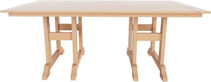 HDPE Laguna 38" X 73" Rectangular Dining Table,Teak