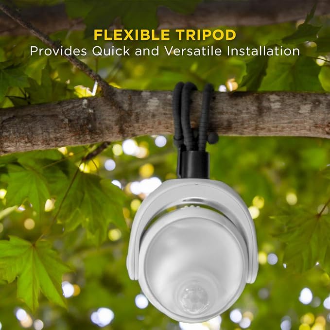 Limitless Innovations Lumenology Portable LED Motion Sensor Light Provides 148 Lumens with a 13 ft Detectable Range and Flexible Tripod Base with Magnetic Option – Indoor/Outdoor (Black)