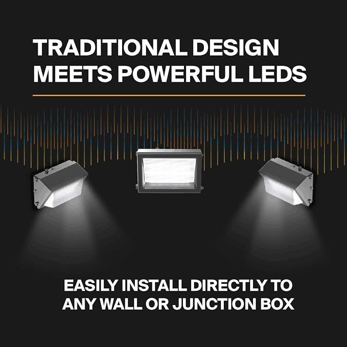 ledmo LED Wall Pack Lights Repalces 800W HPS/HID Light 4 Pack 15600LM Outdoor Commercial Lighting Fixture 120W Waterproof Wall Mount Security Lighting 5000K