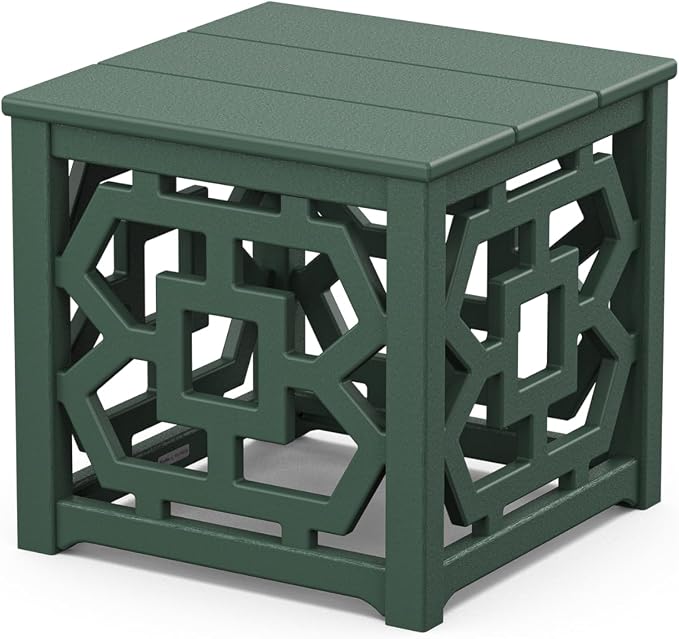 Martha Stewart by POLYWOOD® Chinoiserie Accent Table in Green
