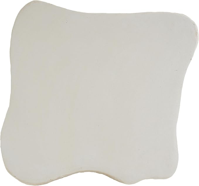 Christopher Knight Home Naomi MGO Outdoor Side Table with Abstract Wavy Design, Square Accent Table with Stone-Like Texture, Weather Resistant Small End Table for Indoor/Outdoor Usage, Beige
