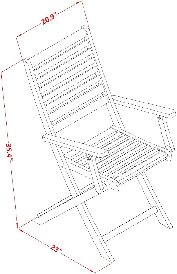 East West Furniture BSBS9CANA 9 Piece Patio Bistro Dining Furniture Set Includes an Oval Outdoor Acacia Wood Table and 8 Folding Arm Chairs, 36x78 Inch, Natural Oil