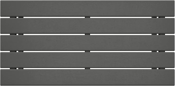 WestinTrends Malibu Outdoor Coffee Table, 35" x 17.5" All Weather Poly Lumber Patio Adirondack Coffee Table for Garden Lawn Porch Balcony, Gray