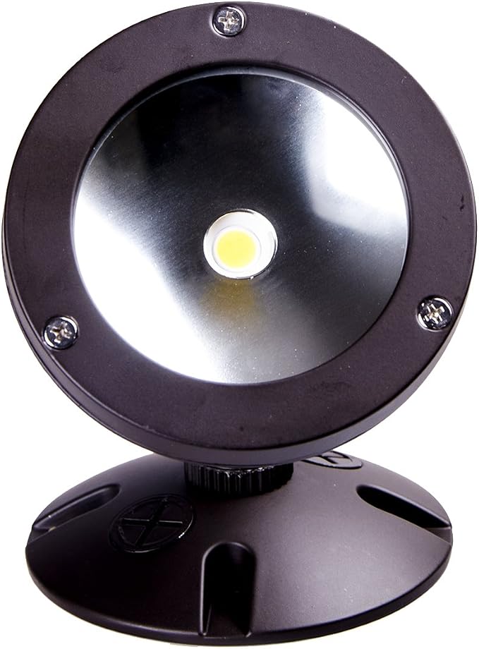 1100LM LED Flood Light, Landscape Spotlight, 5000K Outdoor Light Fixture | TOPELE Exterior Flood Lights Fixture with CREE LED Source for Landscape, Commercial, Home, Garden, Yard, Waterproof, Brown