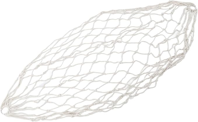 Cotton Rope Hammock Hand Woven 264.6lb Capacity Portable Cotton Rope Mesh Hammock for Outdoor Indoor Patio Yard
