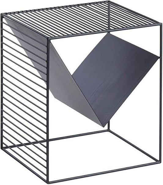 VIDI Iron Square Table，Square Wrought Coffee Table Outdoor End Nesting Side Tables Plant Stand