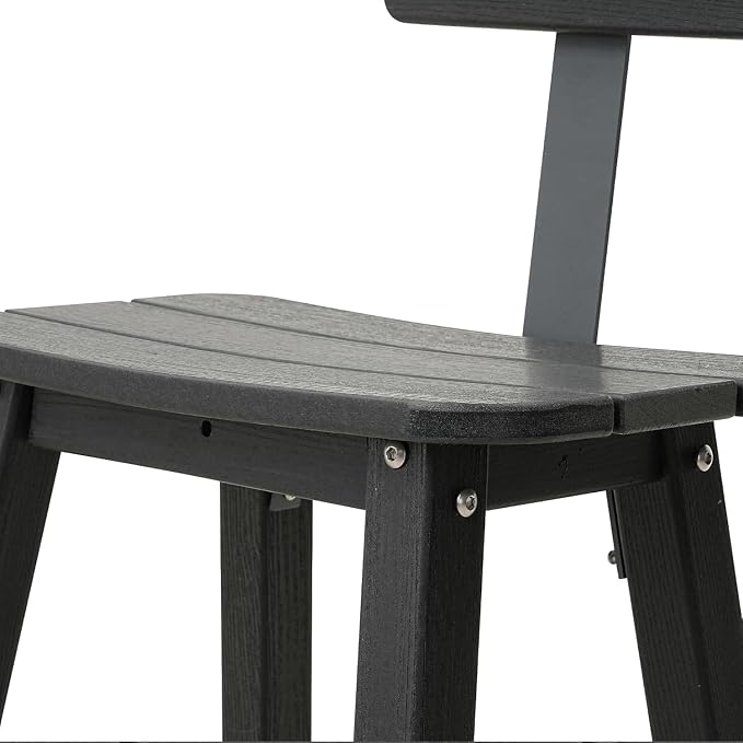 Outdoor Bar Table, HDPE Patio Bar Table, All Weather Height Patio Tables, Outdoor Bar Height Table, Tall Bistro Pub Table for Outside Deck, Porch, Backyard, Garden, Navy Blue