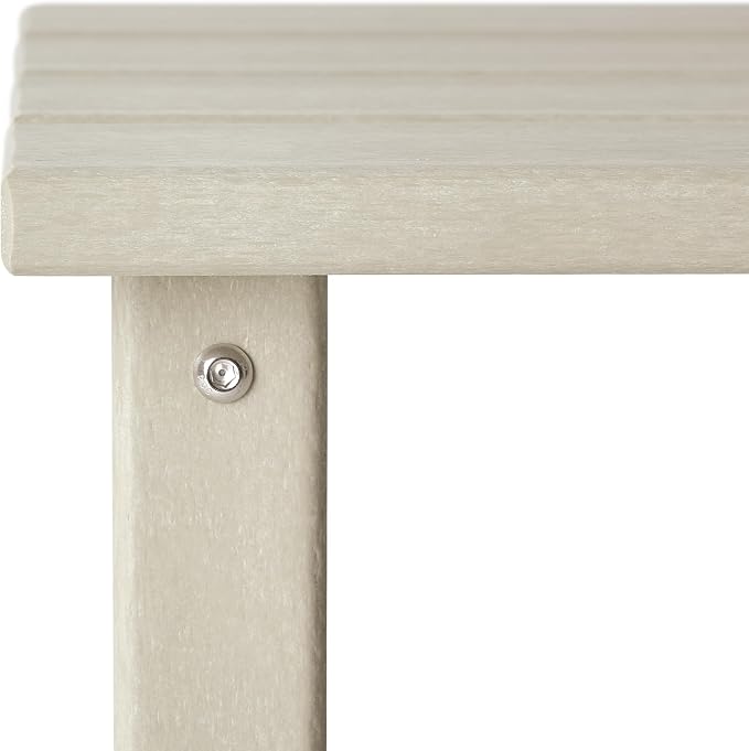 WestinTrends Malibu Square Outdoor Side Table for Adirondack Chair, Sand
