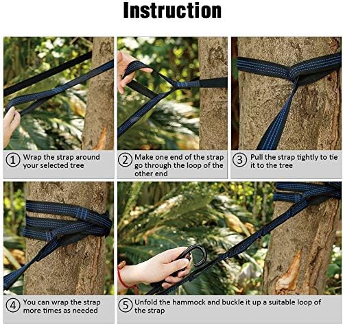 Camping Hammock with Rain Fly and Bug Net Hammock with Mosquito Net Portable Hammock and Canopy Hanging Hammock for 2 Person Hammocks for Trees Lightweight Hammock(Camouflage)
