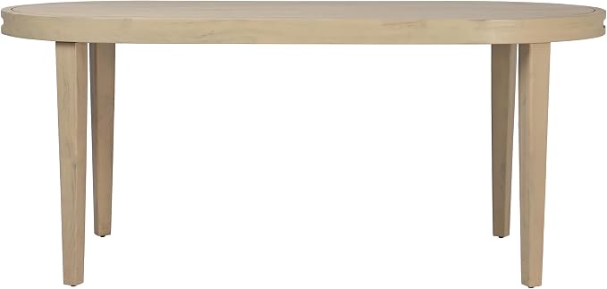 Christopher Knight Home Dorium 70" Oval Outdoor Dining Table, Acacia Wood Patio Dining Table for 4-6 People, Solid Wood Outdoor Table for Patio Deck Garden Backyard Dining, Light Teak