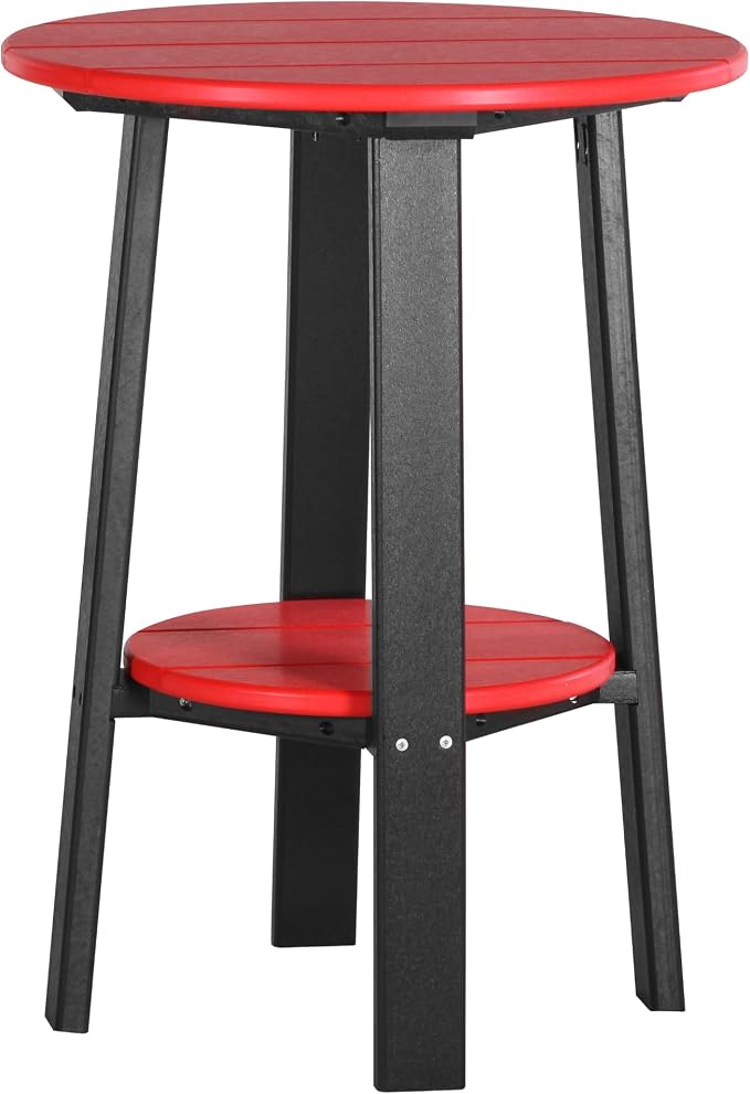 LuxCraft Deluxe End Table 28" Red/Black
