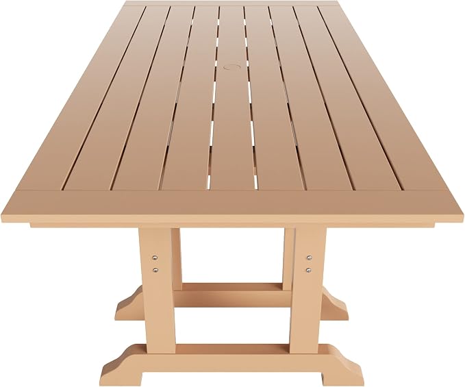 HDPE Laguna 38" X 73" Rectangular Dining Table,Teak