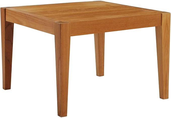 Modway EEI-3431-NAT Northlake Outdoor Patio Premium Grade A Teak End Table, Side, Natural