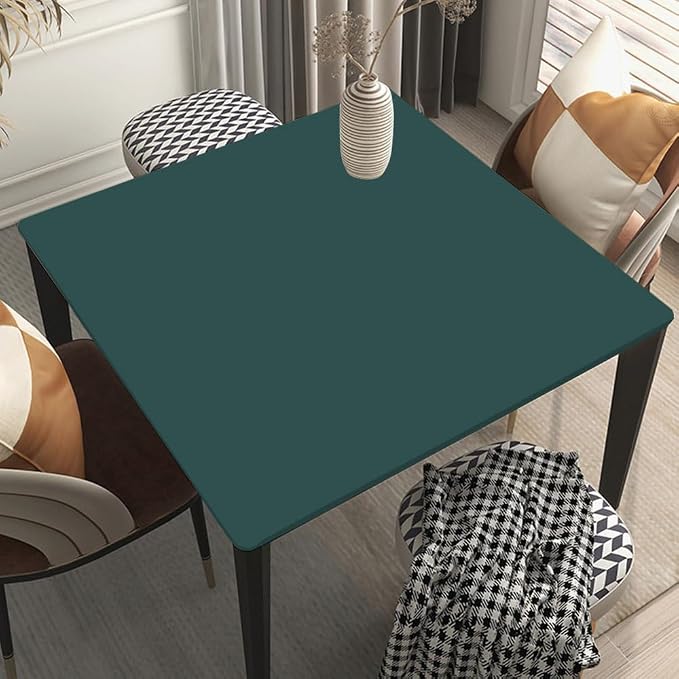 Stretch Picnic Tablecloth Suit for 32"x32" Table DarkSlateGray Outdoor Table Covers for Dining Kitchen Home Party Style69