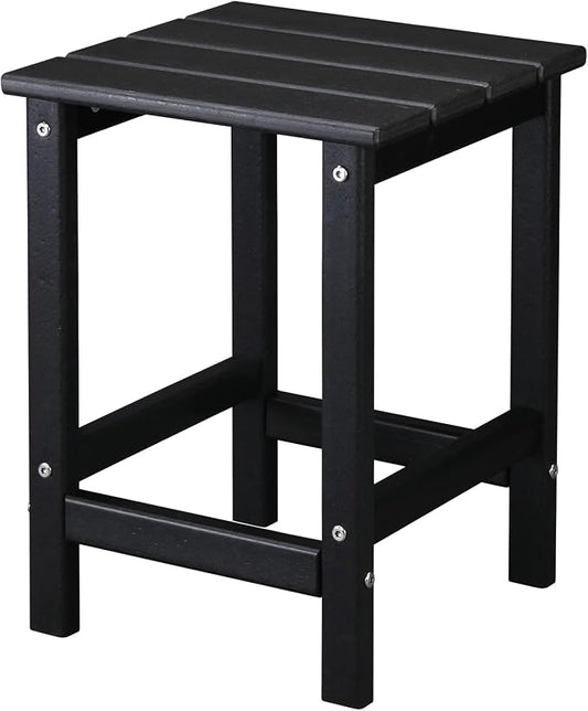 VINGLI Adirondack Side Table HPDE End Table Outdoor Indoor Table Weather Resistant Side Table for Living Room Bedroom Patio Garden Decor