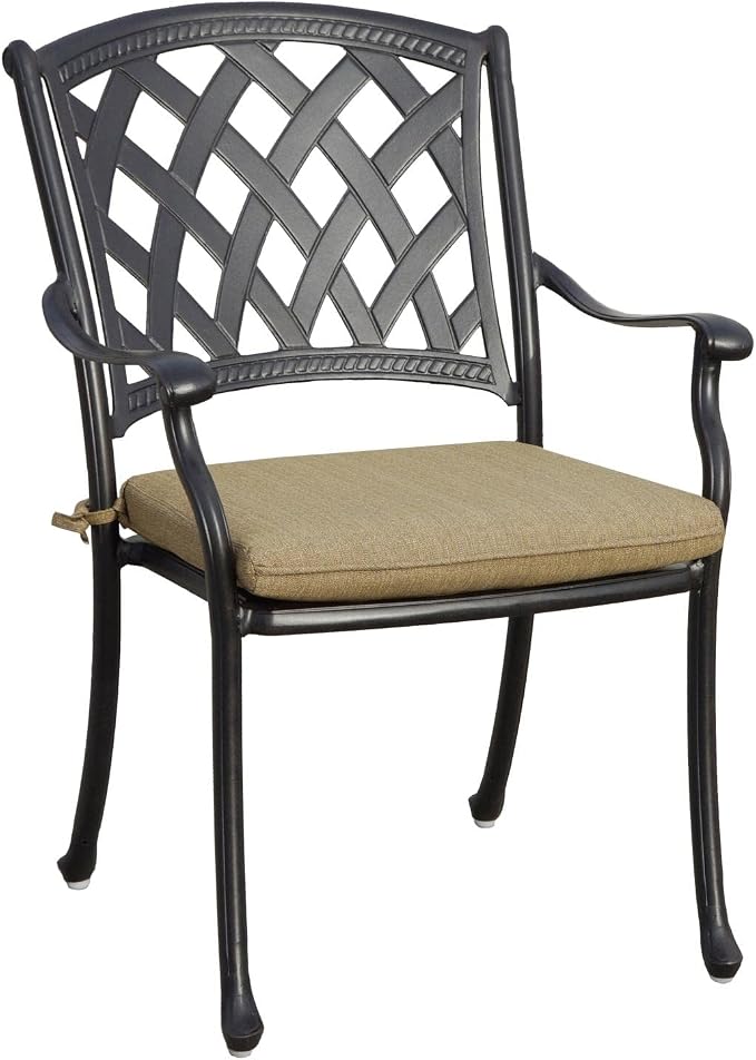 Darlee Ocean View 9 Pc Cast Aluminum Dining Set w/ 92 X 42 Inch Series 30 Table in Antique Bronze/Sesame