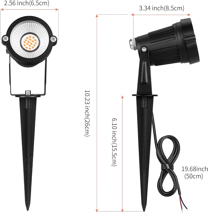 REEGOLD Low Voltage Landscape Lights Outdoor: 7W 700LM LED Landscape Lighting with Connectors for Tree Garden Yard Pathway | 12V 24V Warm White 2700K Spotlights | IP65 Waterproof | 24 Pack