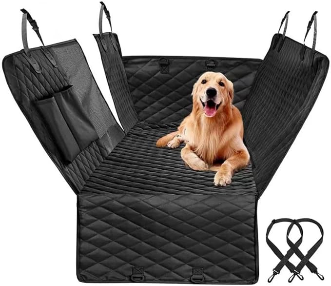 Dog Car Seat Cover for Subaru Legacy BN/BS 6. Gen 2015 2016 2017 2018 2019 2020, Foldable Back Seat Extender, Hair-Resistant, Anti-Scratch, Travel Hammock Bed with Mesh Window Storage Accessories