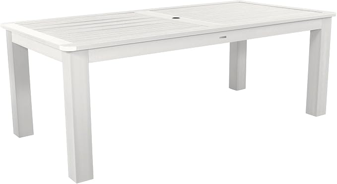 Highwood Rectangular Dining Table, Height, White