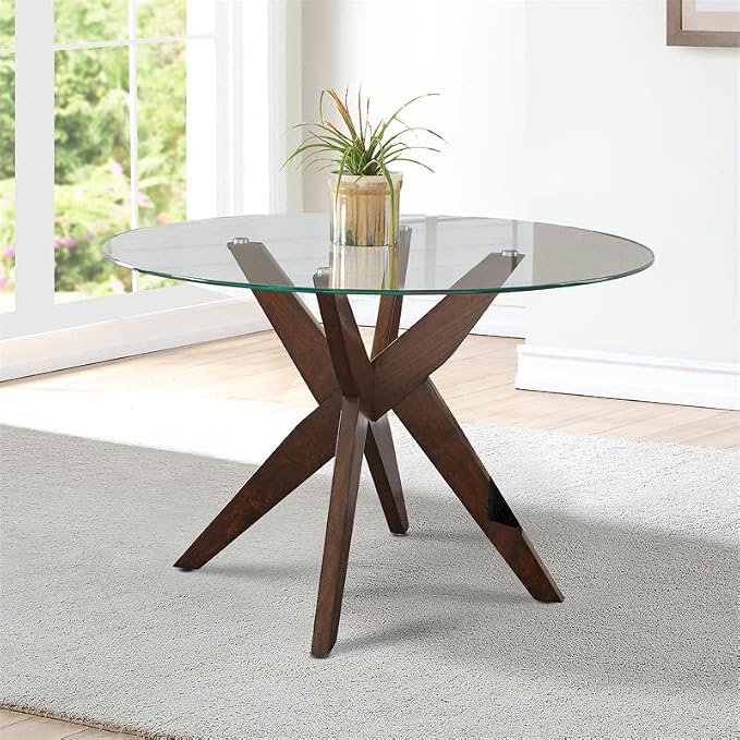 26 Inch Round Clear Tempered Glass Table Top with 1/4" Thick Polished Edges for Dining, Coffee Table, or Office Use by Fab Glass and Mirror