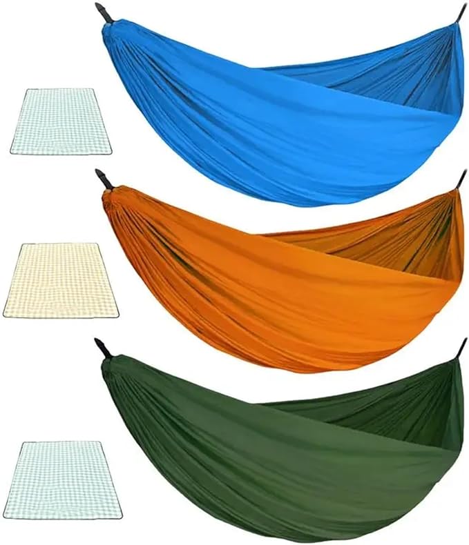 Hammocks, Beach Hammock Travel for Camp Double Single Person Hangable On Trees Bed,for Outside(Orange)