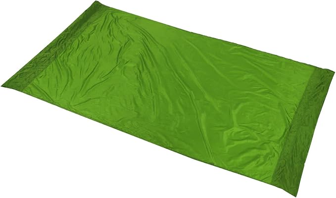 Portable Parachute Camping Hammock, Lightweight Outdoor Hammock with Aluminum Snap Hooks and Storage Bag, Compact Foldable Hammock for Hiking Travel Picnics (Grass Green)