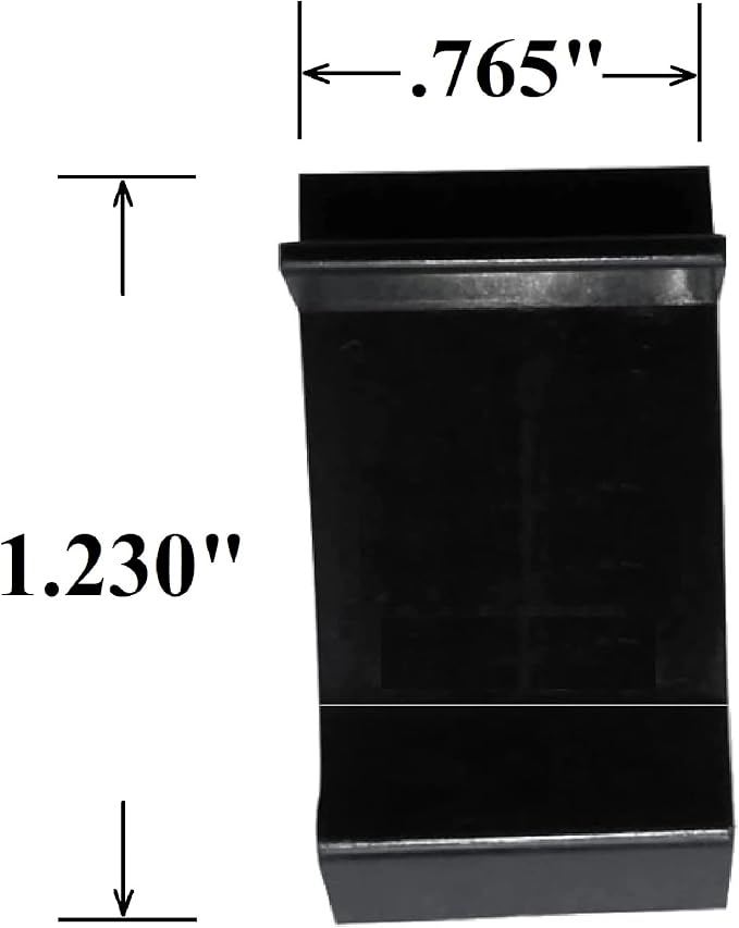 Table Rim Clip Nylon Patio Table Furniture Clips 1.230" X .765" (Black)