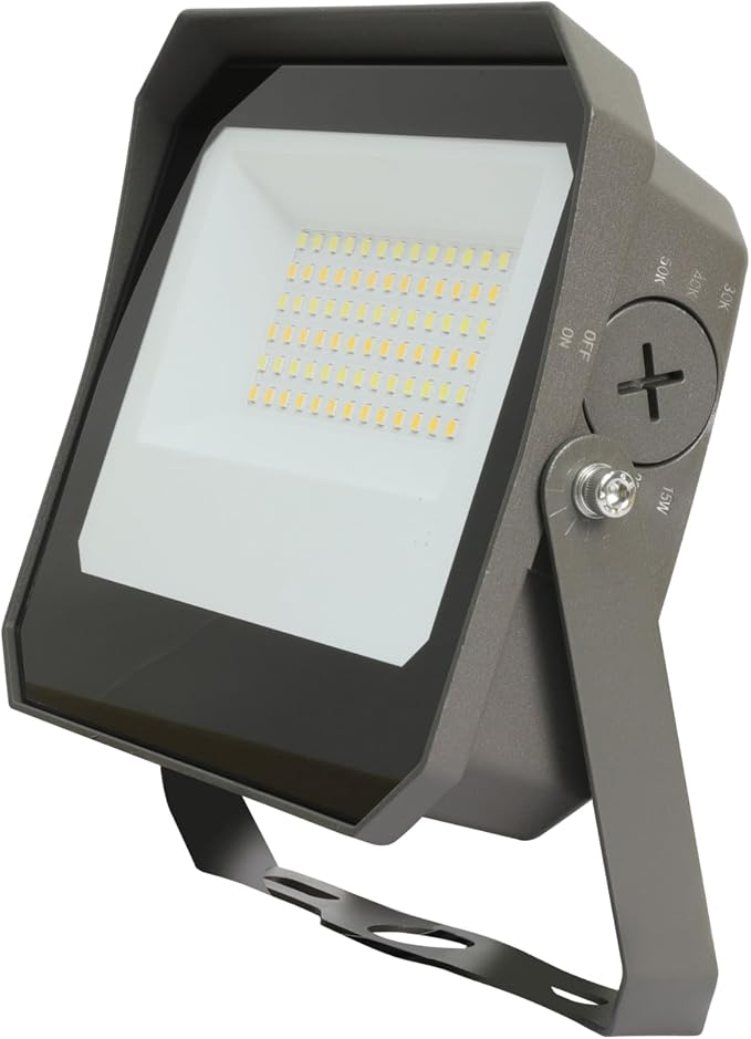 LED Flood Lights Outdoor 15/20/35W and 3000/4000/5000K Adjustable 3900Lm,Dusk-to-Dawn Sensor o Dawn Flood Light for Yard, Garage, Garden,UL Listed,Includes Yoke Mount UL Listed