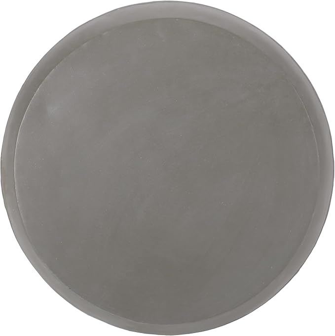 Outdoor Concrete Side Table, Light Grey