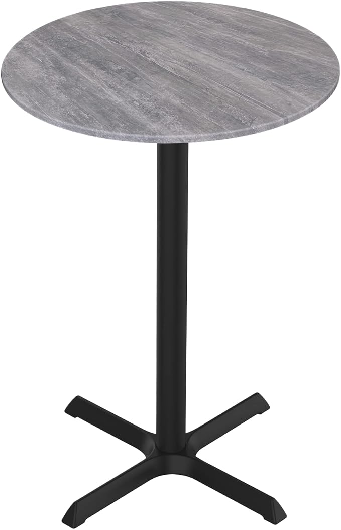 HBS 36" Tall OD211 Indoor/Outdoor All-Season Table with 32" Diameter Greystone Top