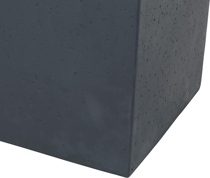 Christopher Knight Home Aidan Outdoor Tank Holder Side Table - Lightweight Concrete - Dark Gray