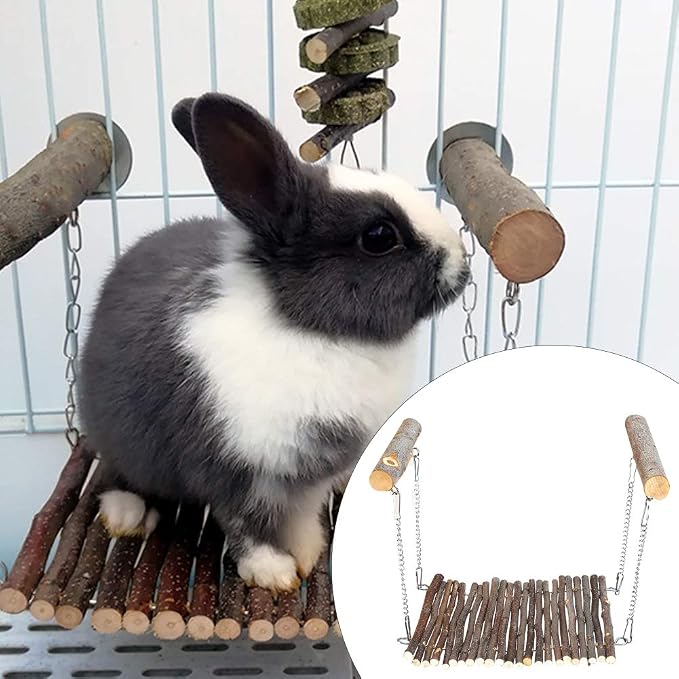 flexman Pet Summer Hammock, Small Animal Hanging Swing, Standing Resting Tools for Chinchillas, Squirrels, Rabbits, Honeybags, Guinea Pigs